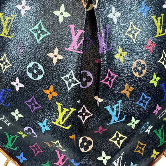 Louis Vuitton Murakami Sharleen Bag MM Multicolor Monogram tote Vintage Noir LV - Picture 9 of 16